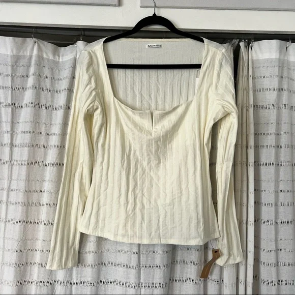 Reformation Ivory Delancey Top NWT - Picture 2 of 5